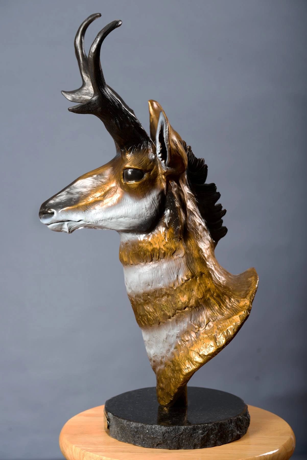 PRONGHORN  
Bronze Sculpture Edition of 30 
23" tall