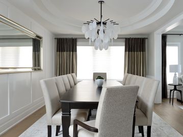 Create a finished, cohesive home with professional guidance on furniture, lighting, rugs, window tre