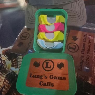 Custom hand made turkey mouth calls from Lang's Game Calls in Coudersport, PA in Potter County PA