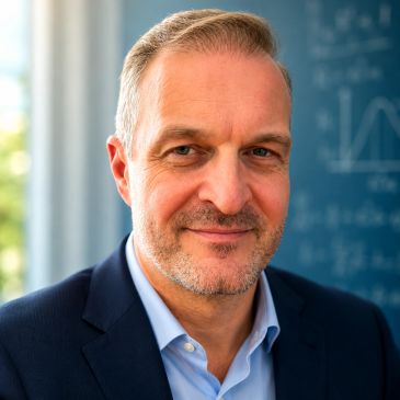 Smiling middle-aged man in a suit.