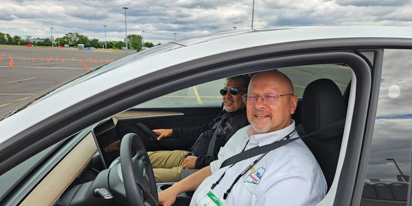 Daniel K on an EV Test Track in NJ