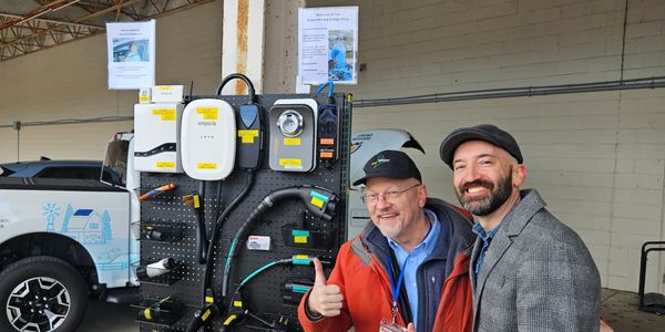 Chatting with Orion Breen for E2Tech during the Green and Healthy Homes EV Expo