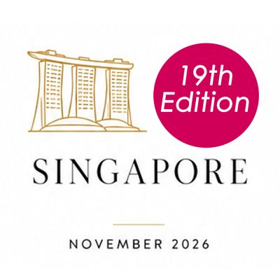 Event announcement for Singapore, 19th edition in November 2026.