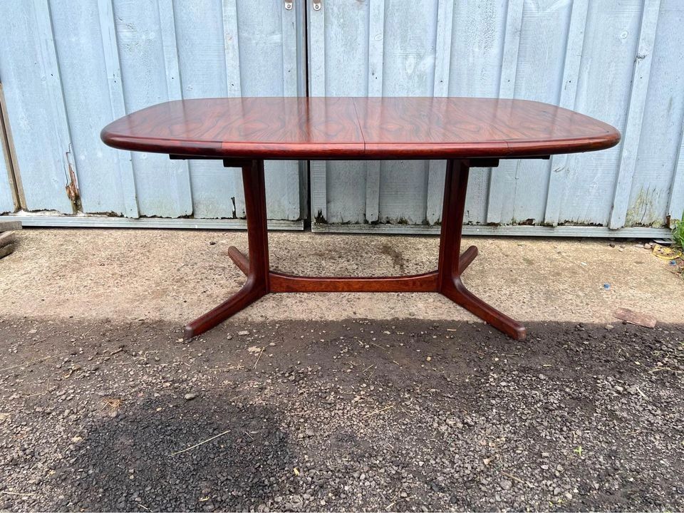 Mid Century Rosewood Dining Table. SKU 7416