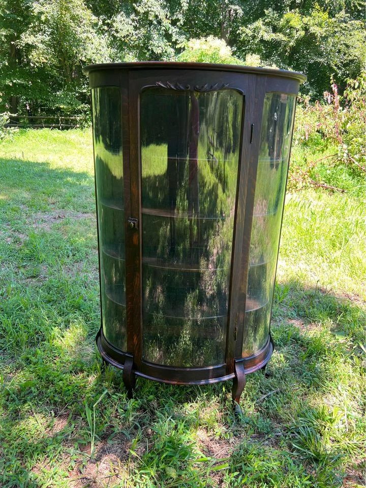 Antique Oak Curio SKU 7632