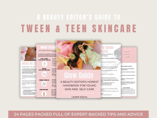 tween skincare, teen skincare guide, digital skincare guide, teen skin, blemishes, blackheads