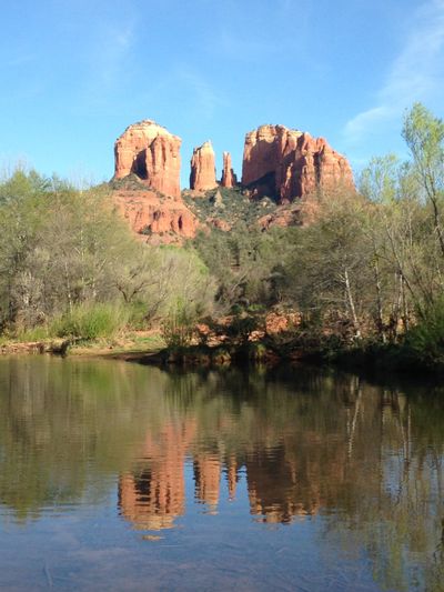 Cathedral Rock on Oak Creek Sedona Arizona.