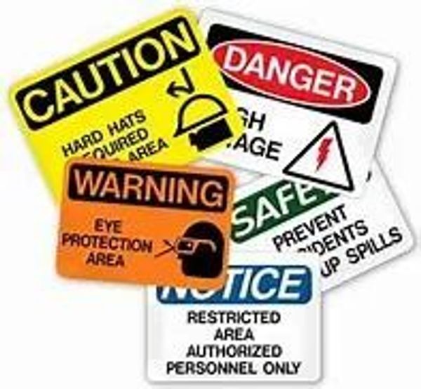 multiple danger signs