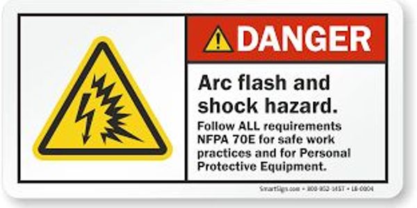 danger sign shock hazard