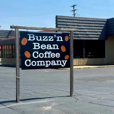 Exterior of Buzz'n Bean Coffee Company.
