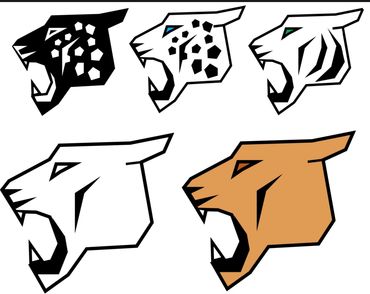 Theoretical logos for a big cat conservation group