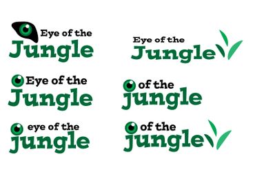 Old logo concept dragts for Eye of the Jungle