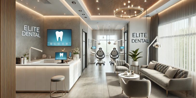 Luxury dental office designed and renovated by king renovate in King City Ontario
