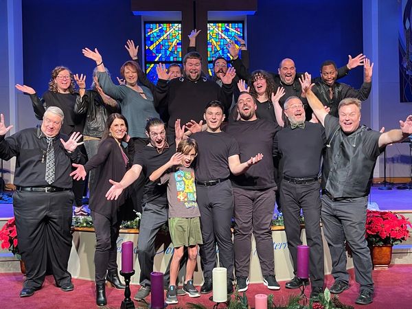 David Zeltner with the Music Team on Christmas Eve