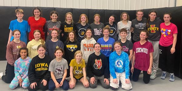 DC Elite Wrestling Club after practice picture Girls advanced