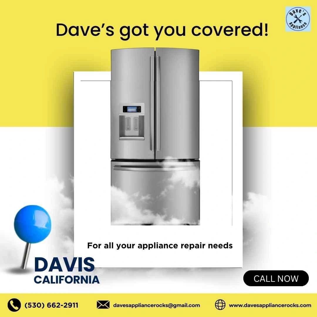 Dave repairs all your major Household Appliances. Refrigerators washers, dryers dishwasher range.