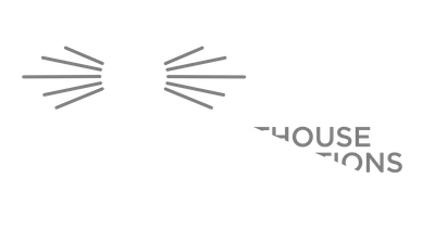Logo of Lighthouse Biosolutions with a DNA strand and light beams.