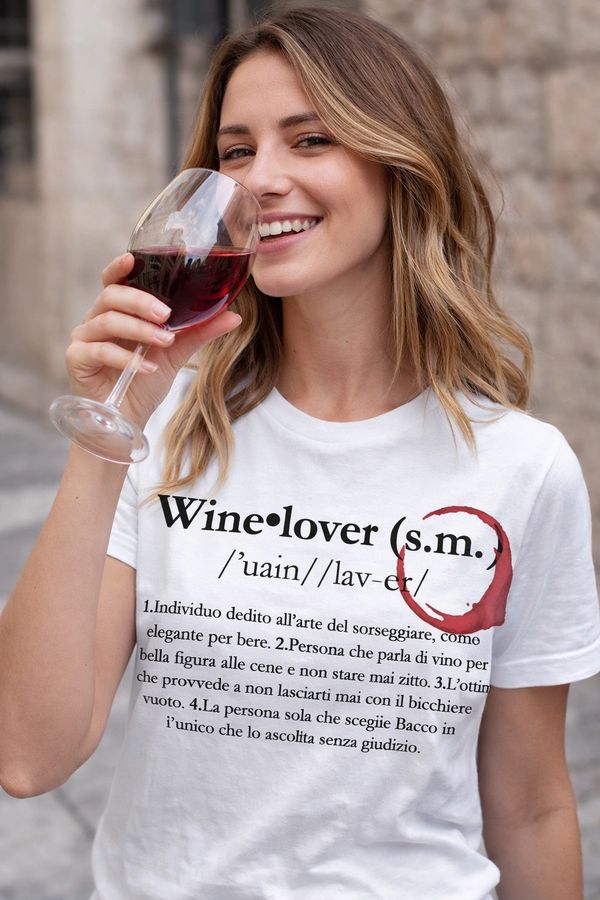 idee regalo wine lover, tshirt saumelier wine lover