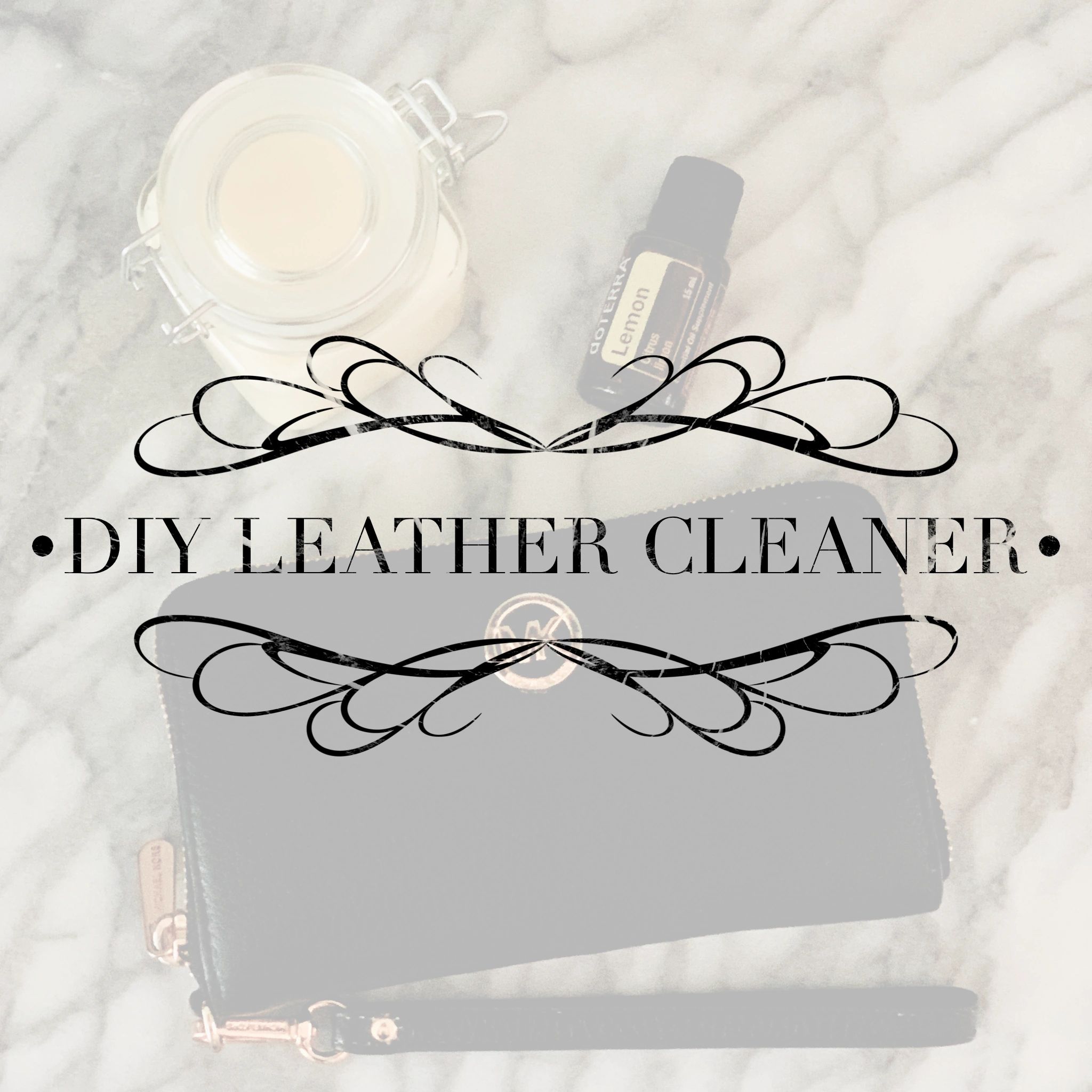 Homemade Leather Cleaner with Essential Oils