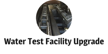 Industrial machinery for washer test facility upgrade.