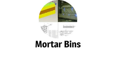 Collage of architectural designs and construction progress in a circular frame.