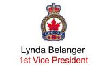 Emblem with crown and maple leaf above a title and name.