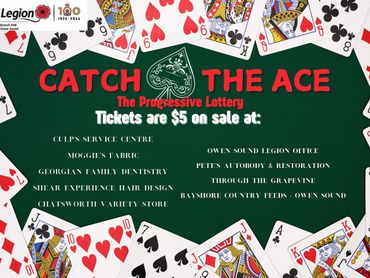Catch the Ace progressive lottery with $5 tickets and multiple sale locations.
