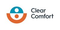 Clear Comfort logo with abstract human figures.