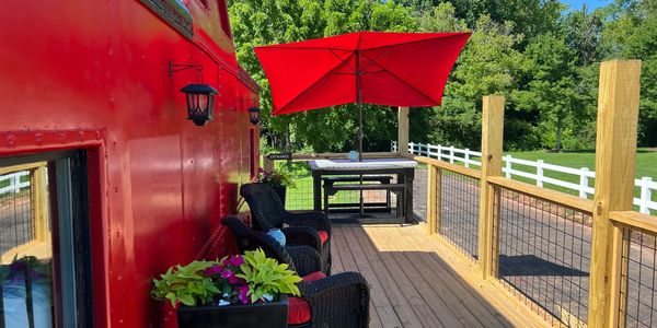 Back Deck with Mountain Views