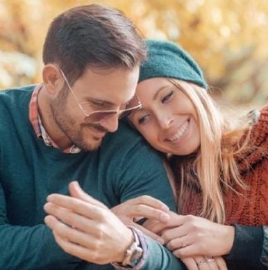 A securely connected couple in a trusting relationship