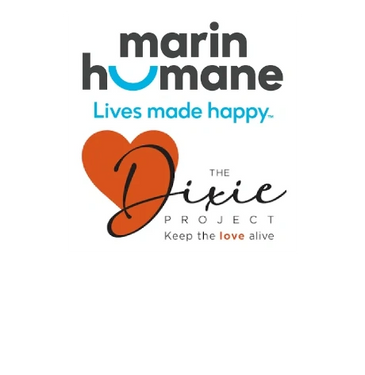 Logo featuring Marin Humane and The Dixie Project with a heart design.