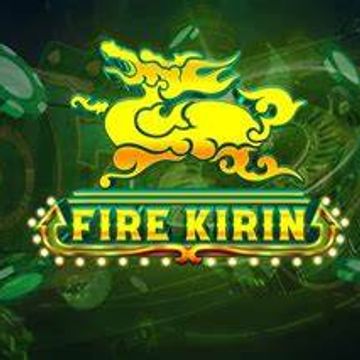 Fire Kirin logo with a mythical creature design.