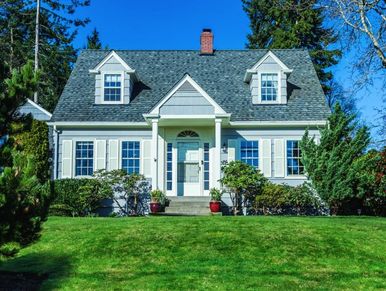 This is a cape cod architectural style home.