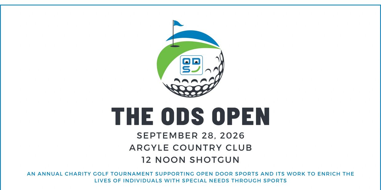 Poster for The ODS Open charity golf tournament.