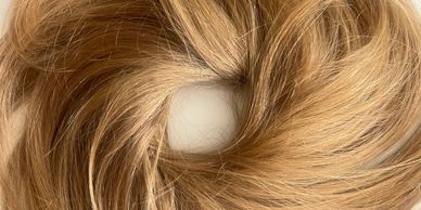 European Human Hair Scrunchies ideal for adding extra volume to your messy bun  