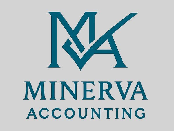 Logo of Minerva Accounting with stylized MA initials and company name.