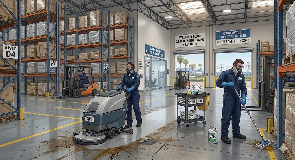 Warehouse Cleaning Services in San Diego
