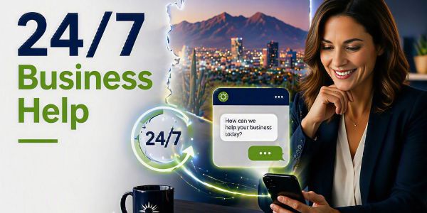 24/7 business help with customer support via phone.