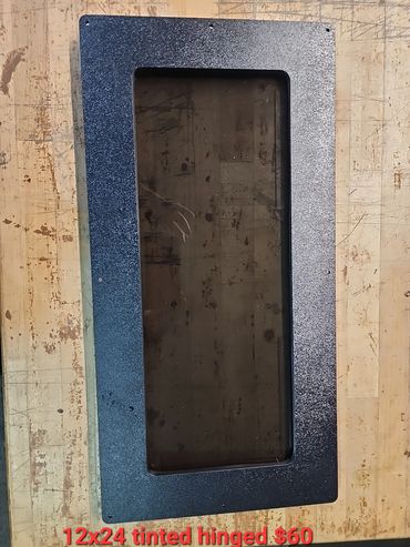 12x24 hinged tinted deer blind / deer stand window