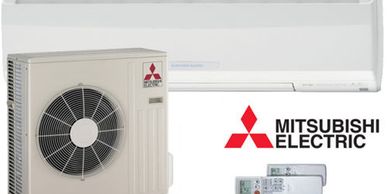 Mitsubishi mini split with heat pump brands that are used by ductless installs