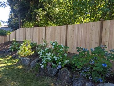 Cedar estate fence