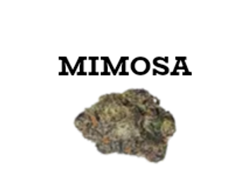 A single cannabis bud with mixed colors.