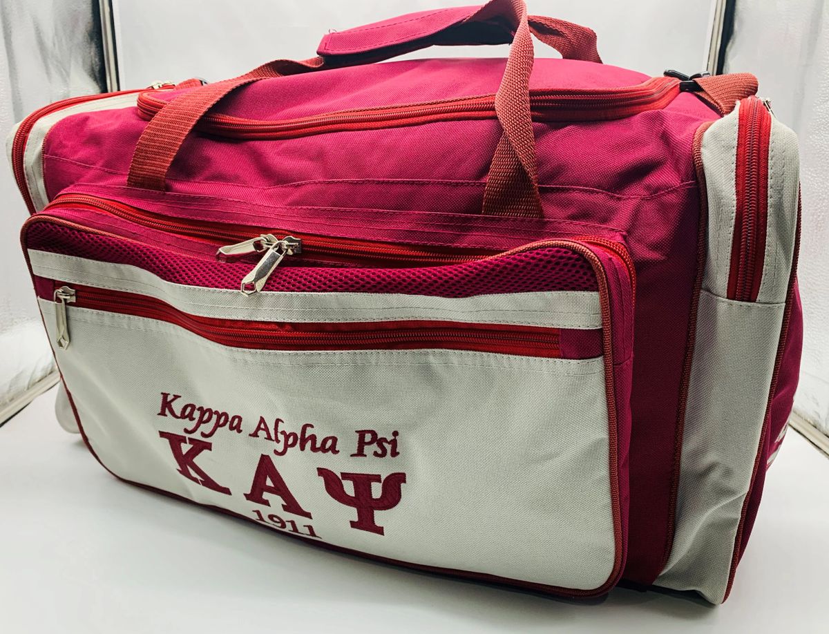 Embroidered Kappa Alpha Psi Duffle Bag