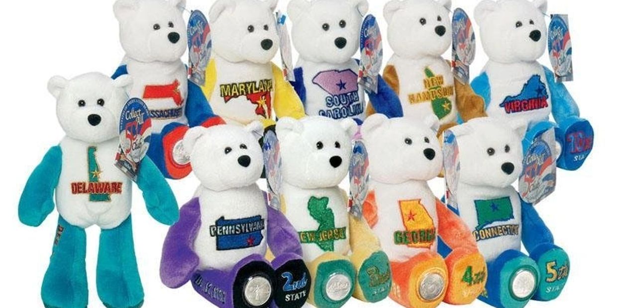 A variety of coin bears