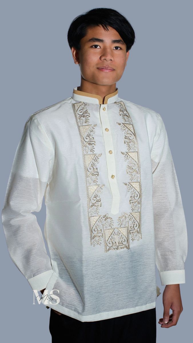 Barong Tagalog Premium Banana Fabric Santino