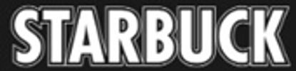 Bold white text spelling 'STARBUCK' on a black background.