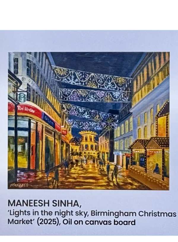 Selected for the Birmingham Open exhibition 2025, where the theme was "Light". 