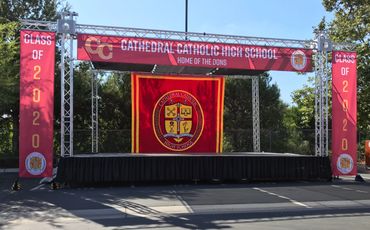 BF Mobile stage at Cathedral Catholic 2020