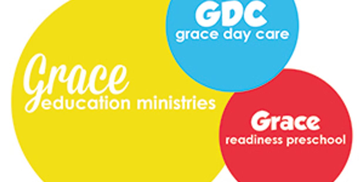 Logo with three circles featuring Grace Education Ministries.