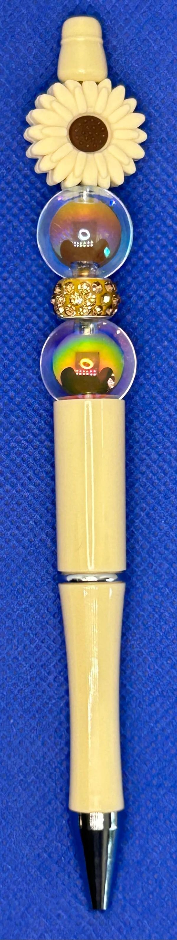 Tan Sunflower Pen $6